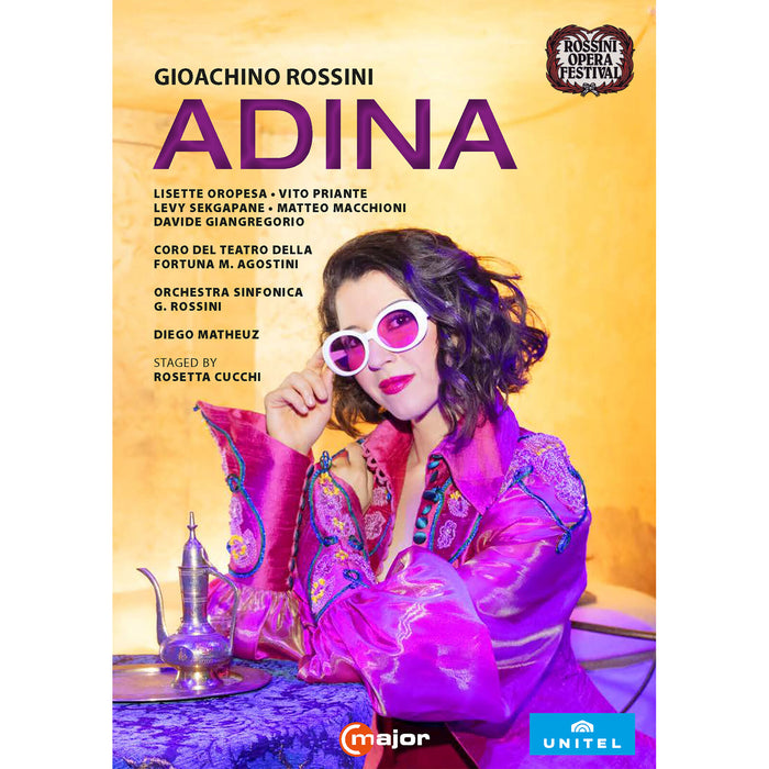 Lisette Oropesa; Vito Priante; Levy Sekgapane; Matteo Macchioni; Davide Giangregorio; Coro del Teatro della Fortuna M. Agostini; Orchestra Sinfonica G. Rossini; Rosetta Cucchi; Diego Matheuz - Gioachino Rossini: Adina - 767108