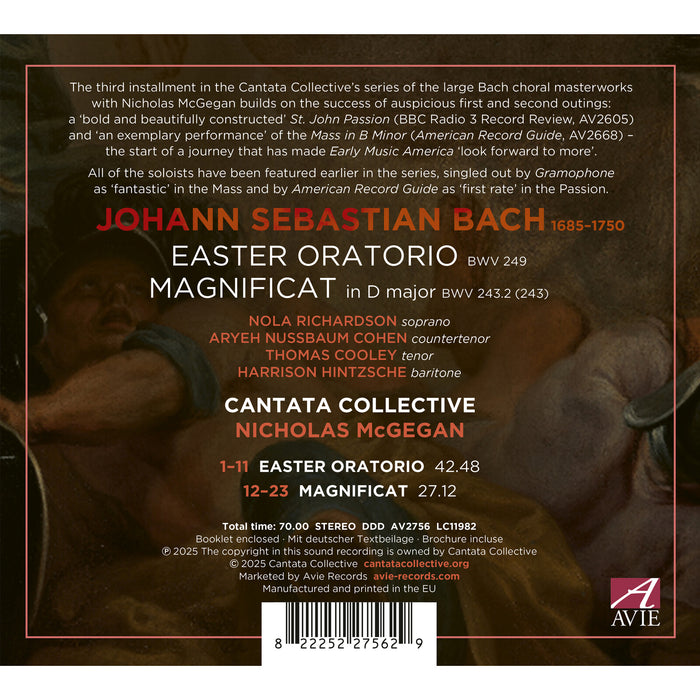 Cantata Collective; Nicholas McGegan - Bach: Easter Oratorio;  Magnificat - AV2756