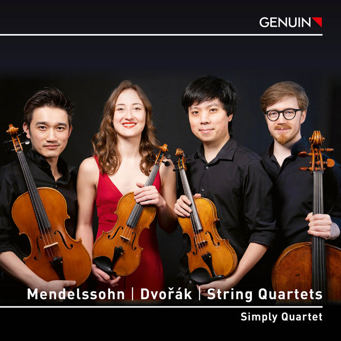 Danfeng Shen; Antonia Rankersberger; Xiang Lyu; Ivan Valentin Hollup Roald; Simply Quartet - Felix Mendelssohn; Antonin Dvorak: String Quartets - GEN25897