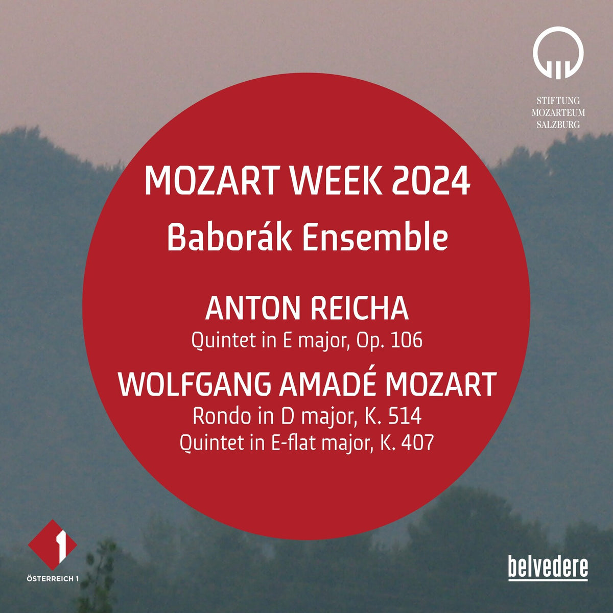 Baborak Ensemble - Anton Reicha; Wolfgang Amade Mozart: Mozart Week 2024 - BVE08087