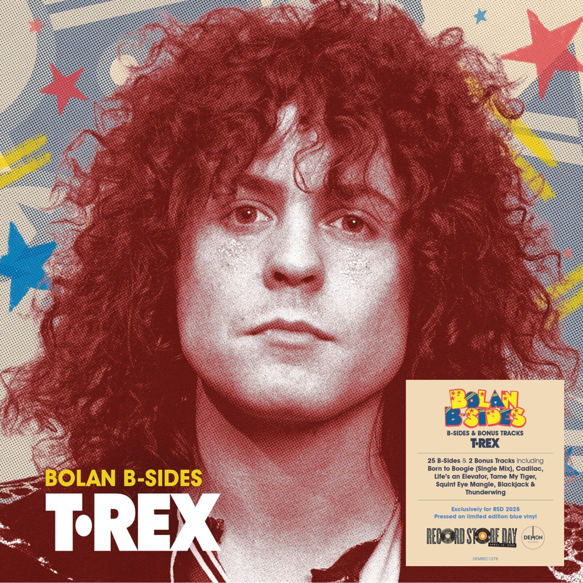 T. Rex - Bolan B-Sides (Translucent Blue Vinyl) - DEMREC1278