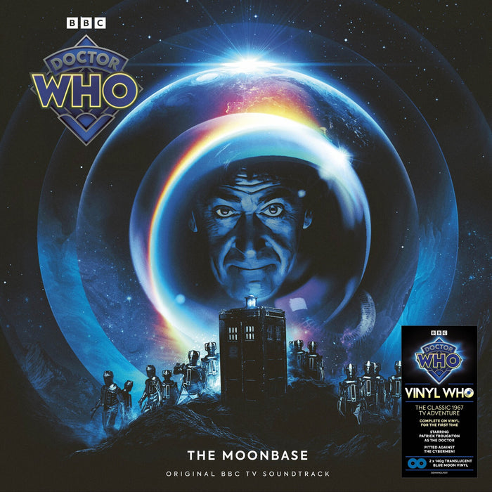 Doctor Who - The Moonbase (Translucent Blue Moon Vinyl) - DEMWHOLP017