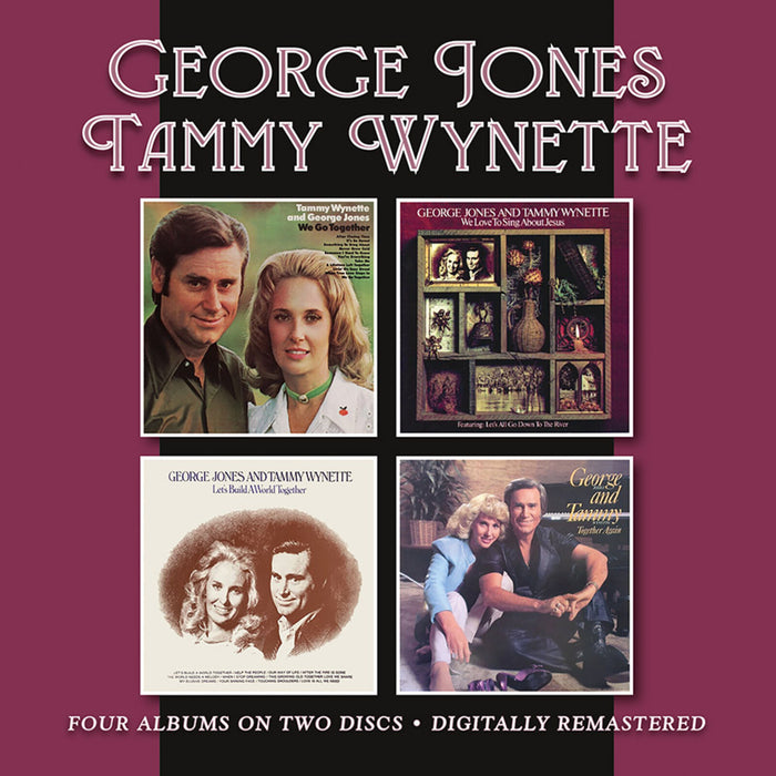 George Jones & Tammy Wynette - We Go Together / We Love To Sing About Jesus / Let's Build A World Together / Together Again - BGOCD1552
