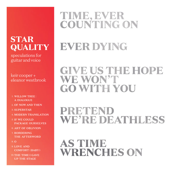 Keir Cooper & Eleanor Westbrook - Star Quality - Speculations for Guitar and Voice - DISCUS179CD