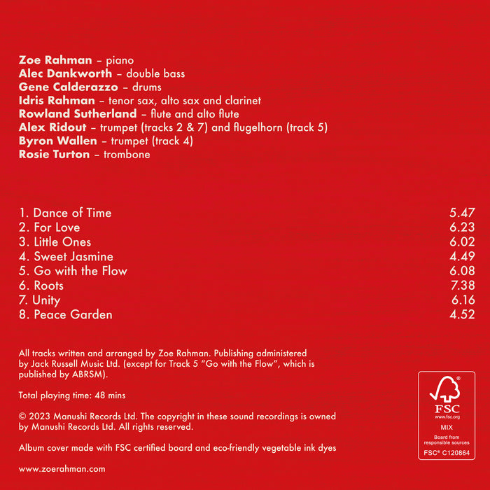 Zoe Rahman - Colour of Sound - MANUCD007