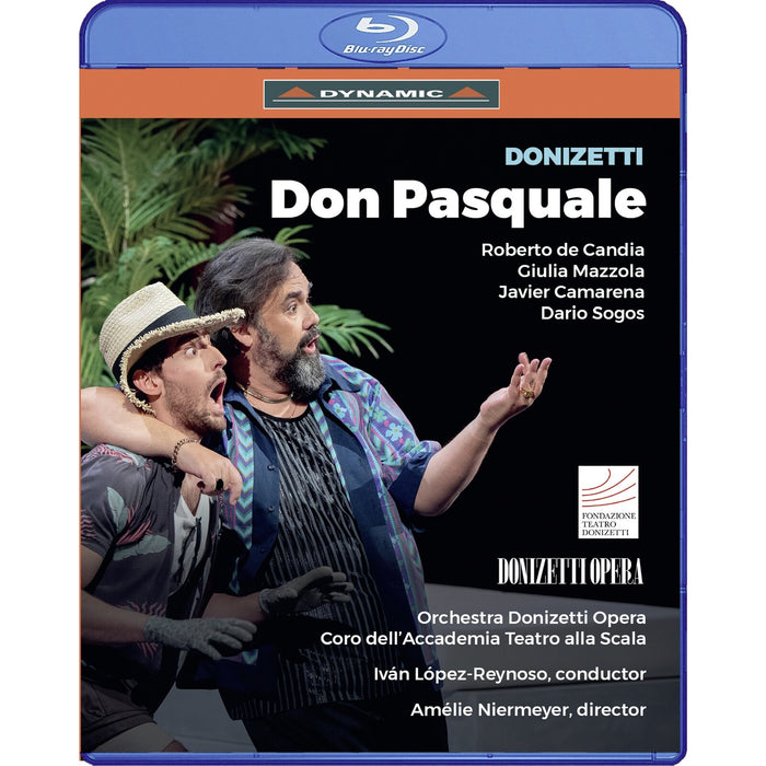 Roberto de Candia; Giulia Mazzola; Javier Camarena; Dario Sogos; Fulvio Valenti; Coro dell'Accademia Teatro alla Scala; Orchestra Donizetti Opera; Salvo Sgro; Amelie Niermeyer; Ivan Lopez-Reynoso - Gaetano Donizetti: Don Pasquale - 58067