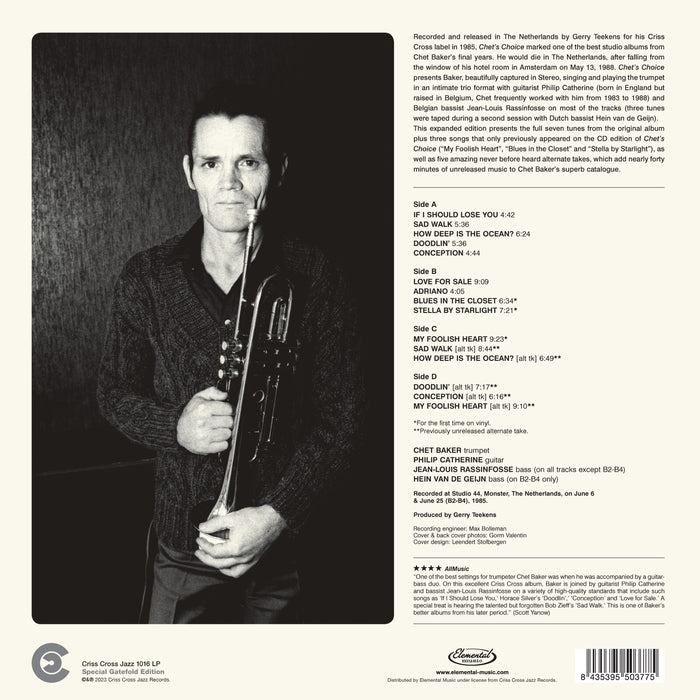 Chet Baker - Chet's Choice - CC1016LP
