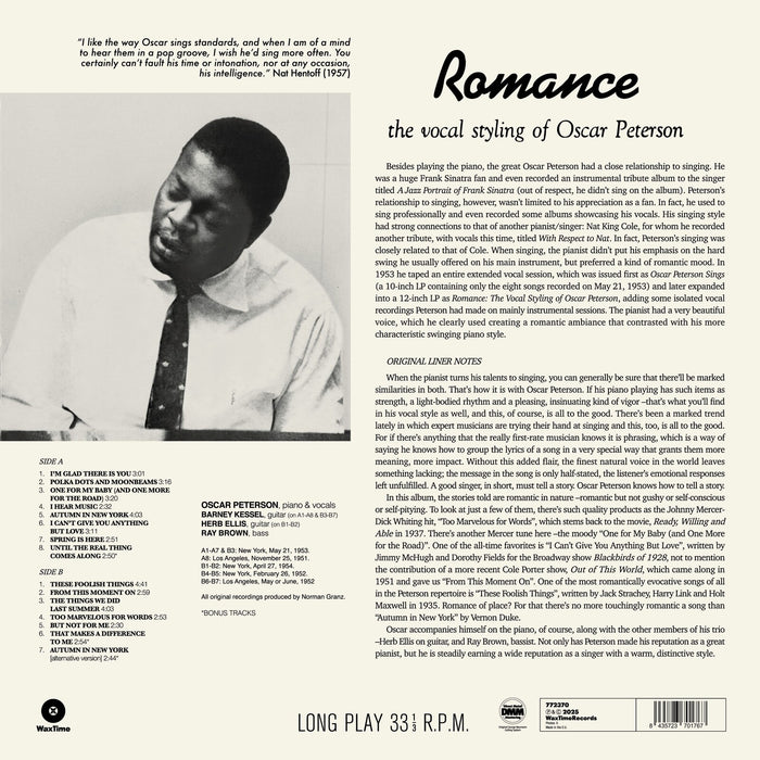 Oscar Peterson - The Vocal Stying Of Oscar Peterson - 772370