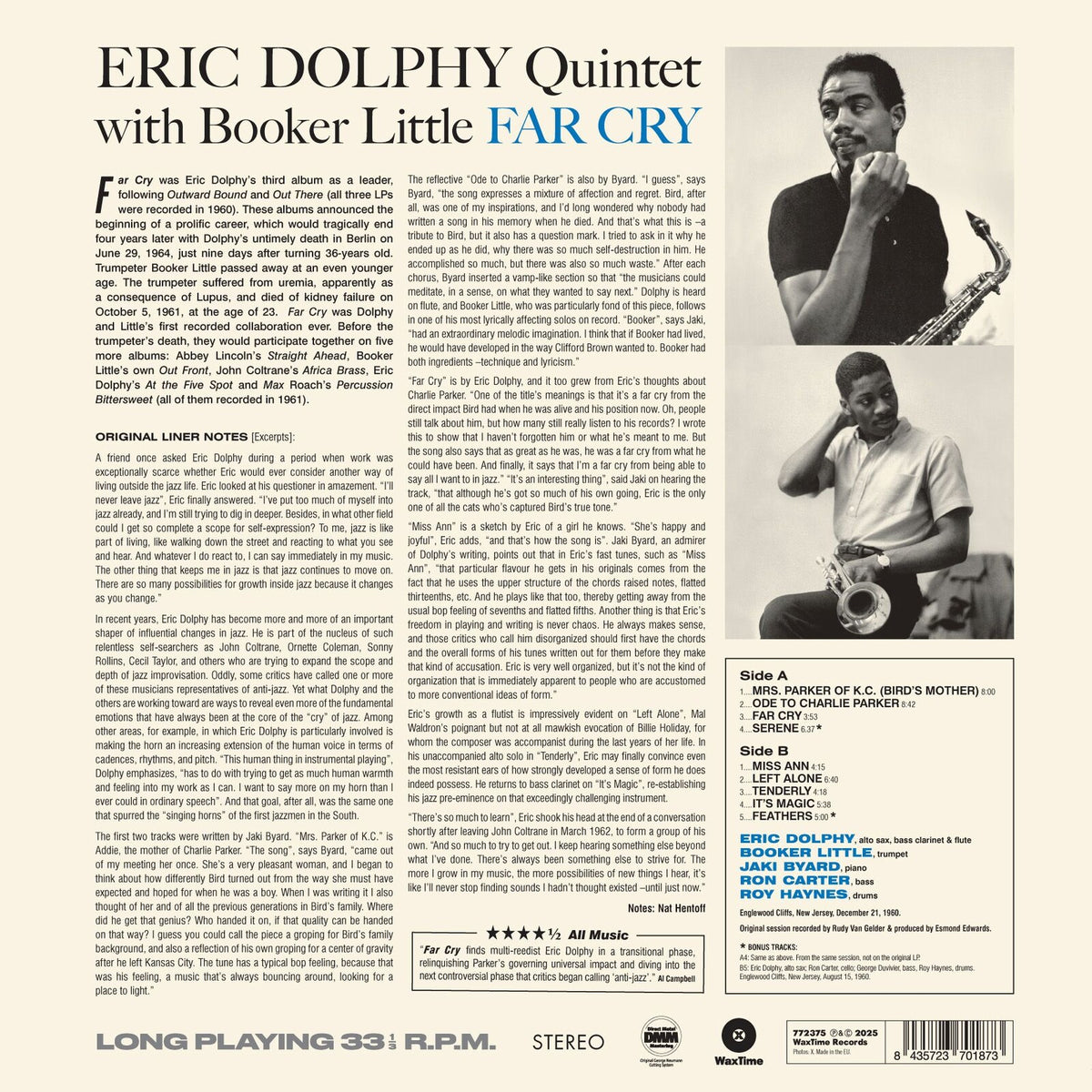 Eric Dolphy Quintet - Far Cry - 772375