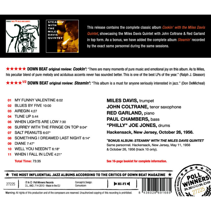 Miles Davis - Cookin' with the Miles Davis Quintet - 27225