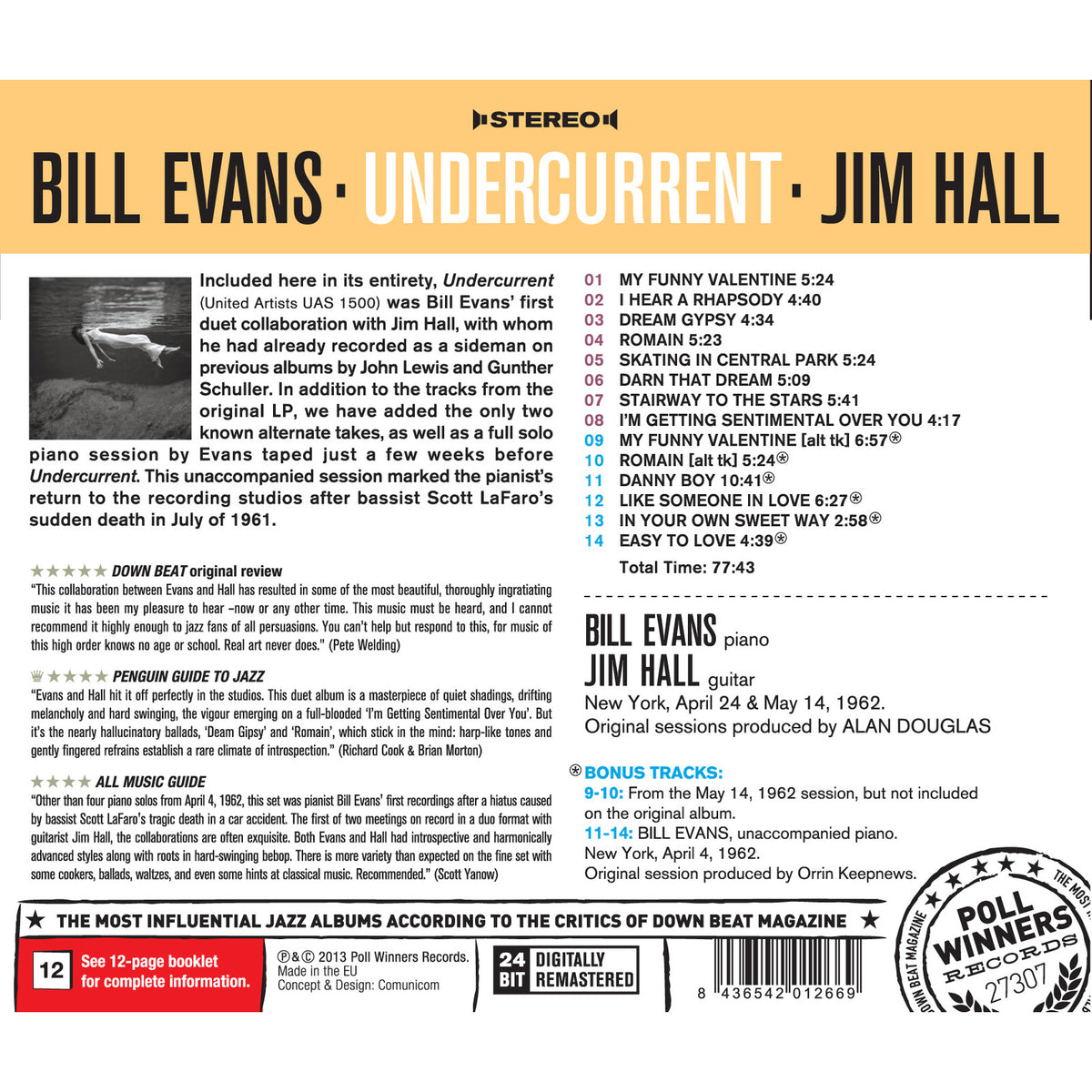 Bill Evans & Jim Hall - Undercurrent - 27307