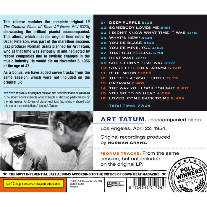 Art Tatum - The Greatest Piano of Them All - 27322
