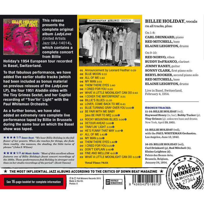 Billie Holiday - Lady Love: Live in Basel 1954 - 27344