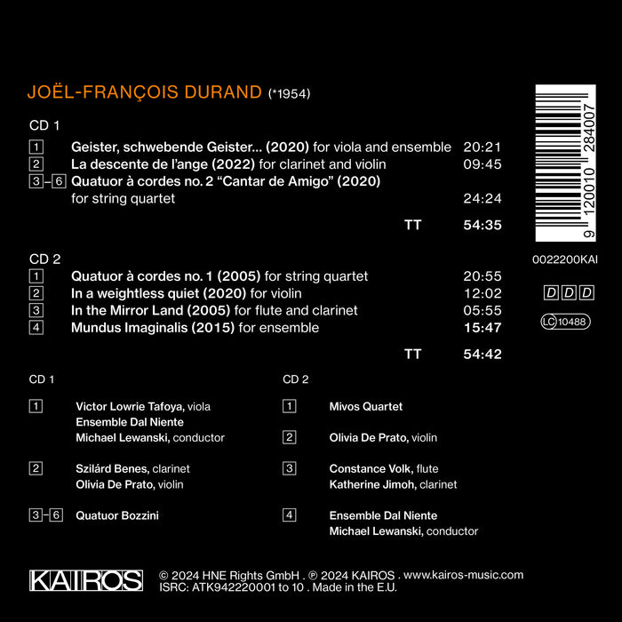 Joel-Francois Durand - Geister - KAI0022200