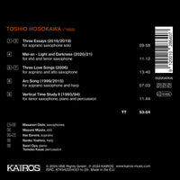 Ilse Eerens, Tomoko Kasai, Mayumi Miyata, Masanori Oishi, Saori Oya, Naoko Yoshino - Toshio Hosokawa: Works for Saxophone - KAI0022040