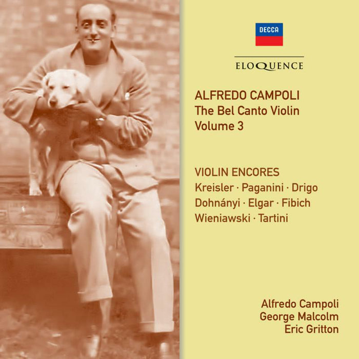 Alfredo Campoli; George Malcolm; Eric Gritton - Alfredo Campoli: The Bel Canto Violin - Vol.3 - ELQ4825159