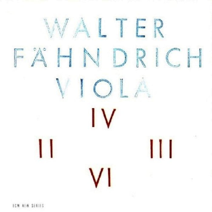 Walter Fahndrich - Viola - ECM1412