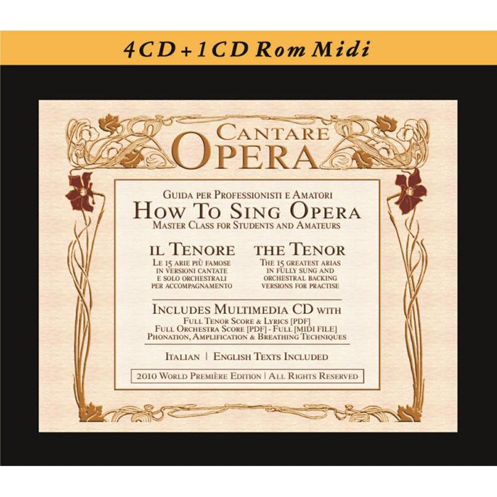 Orchestra Dell'Opera Di Milano: How to Sing Opera - Master Class for Students and Amateurs - The Tenor (5CD)