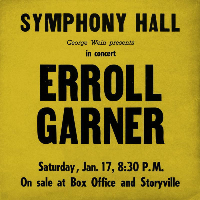 Erroll Garner: Symphony Hall Concert (LP)
