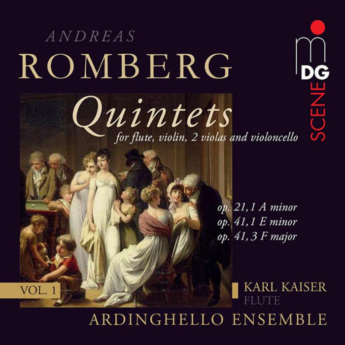 Ardinghello Ensemble / Karl Kaiser - Andreas Romberg: Flute Quintets Vol. 1 - Quintets op. 21 - MDG6031843