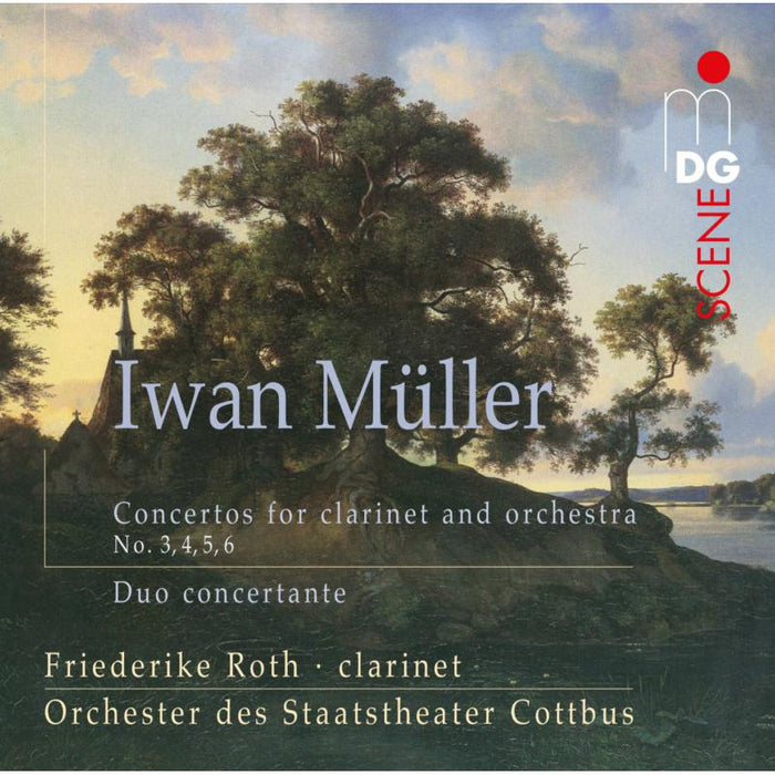 Friederike Roth / Johannes Gmeinder / Philharm. Orchester de - Iwan Müller: Concertos for Clarinet and Orchestra No. 3, 4,5,6, Duo Concertante - MDG9011846