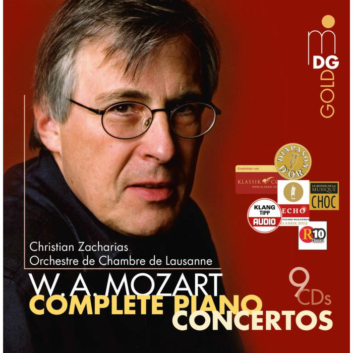 Christian Zacharias; Orchestre De Chambre De Lausanne - Mozart: Piano Concertos (9CD Set) - MDG3401900