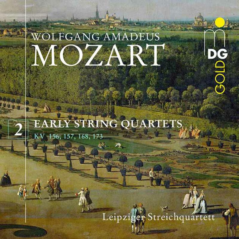 Leipzig String Quartets - Mozart: Early String Quartets Vol. 2 KV 156, 157, 168 & 173 - MDG3071976