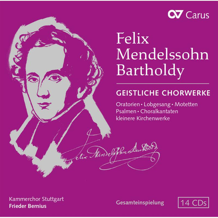 Kammerchor Stuttgart; Frieder Bernius - Mendelssohn: Sacred Choral Works - CAR83049