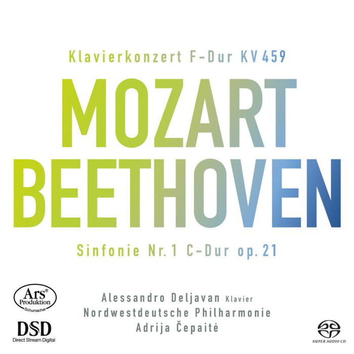Alessandro Deljavan; Nordwestdeutsche Philharmonie - Mozart Piano Concerto/ Beethoven Symphony No.1 - ARS38322