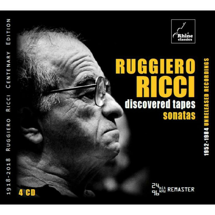 Ruggiero Ricci - Discovered Tapes - Sonatas - RH013