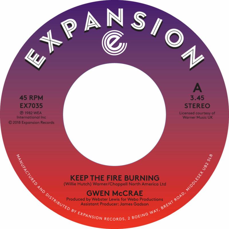 Gwen McCrae: Keep The Fire Burning / Funky Sensation – Proper Music