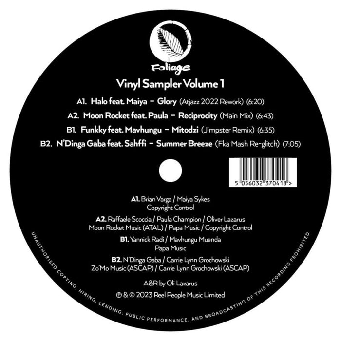 Various Artists - Foliage Records: Vinyl Sampler Volume 1 - FNVS010