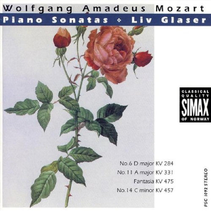 Liv Glaser: Mozart: Piano Sonatas Nos. 6 & 11; Fantasia, K475; Piano Sonata No. 14