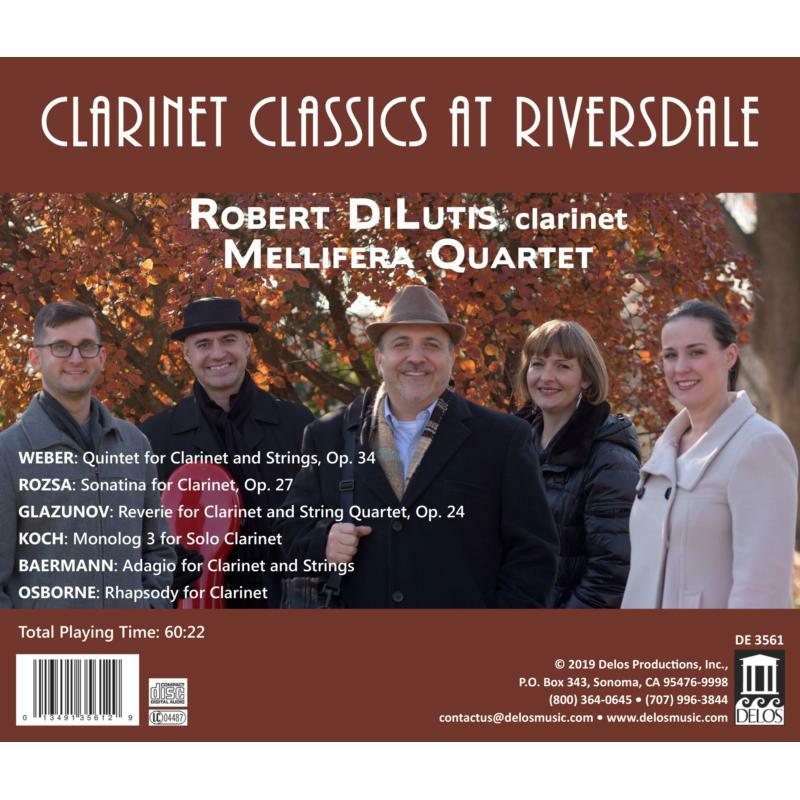 Robert Dilutis - Clarinet Classics at Riversdale - DE3561