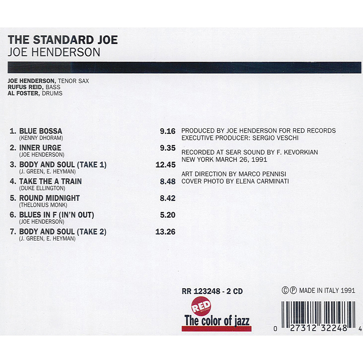 Joe Henderson - The Standard Joe - RR1232482