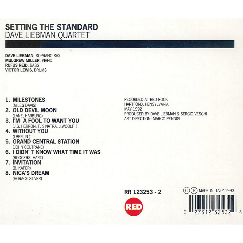 Dave Liebman Quartet - Setting The Standard - RR1232532