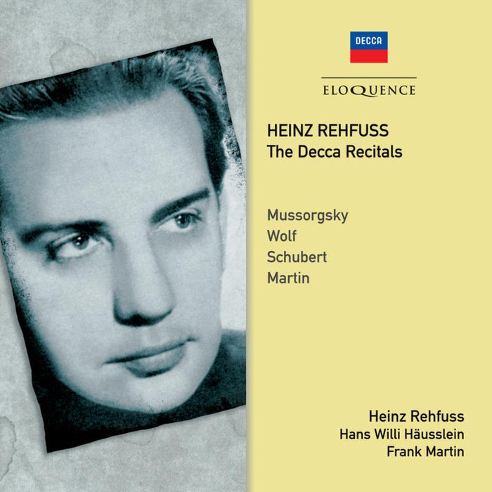 Heinz Rehfuss; Hans Willi HÃ¤usslein; Frank Martin - Heinz Rehfuss - The Decca Recitals