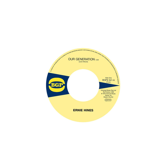Ernie Hines / The Blackbyrds - Our Generation / Rock Creek Park - BGPS041
