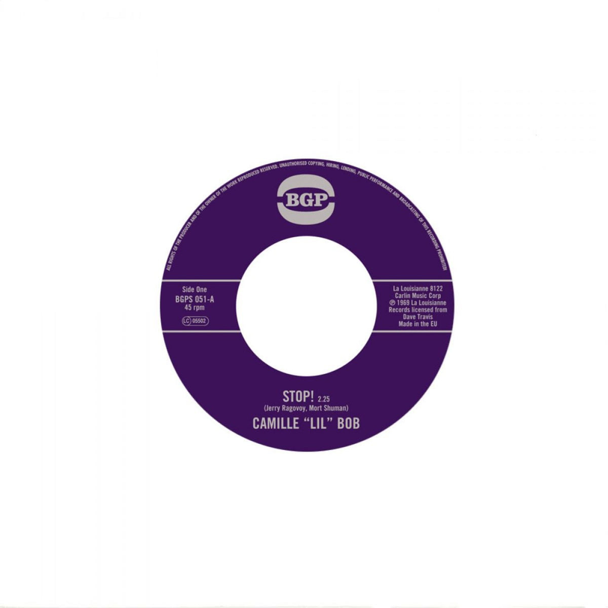 Camille Lil Bob - Stop / Brother Brown - BGPS051