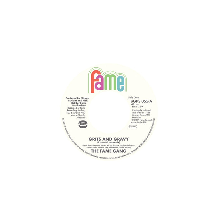 The Fame Gang - Grits And Gravy (Ext) / Crime Don't Pay - BGPS055