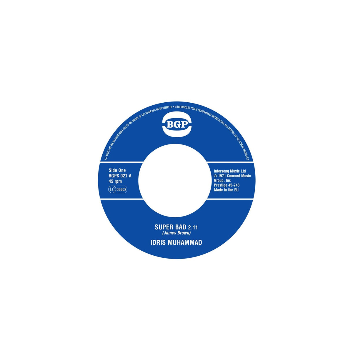 Idris Muhammad - Super Bad/Express Yourself - BGPS021