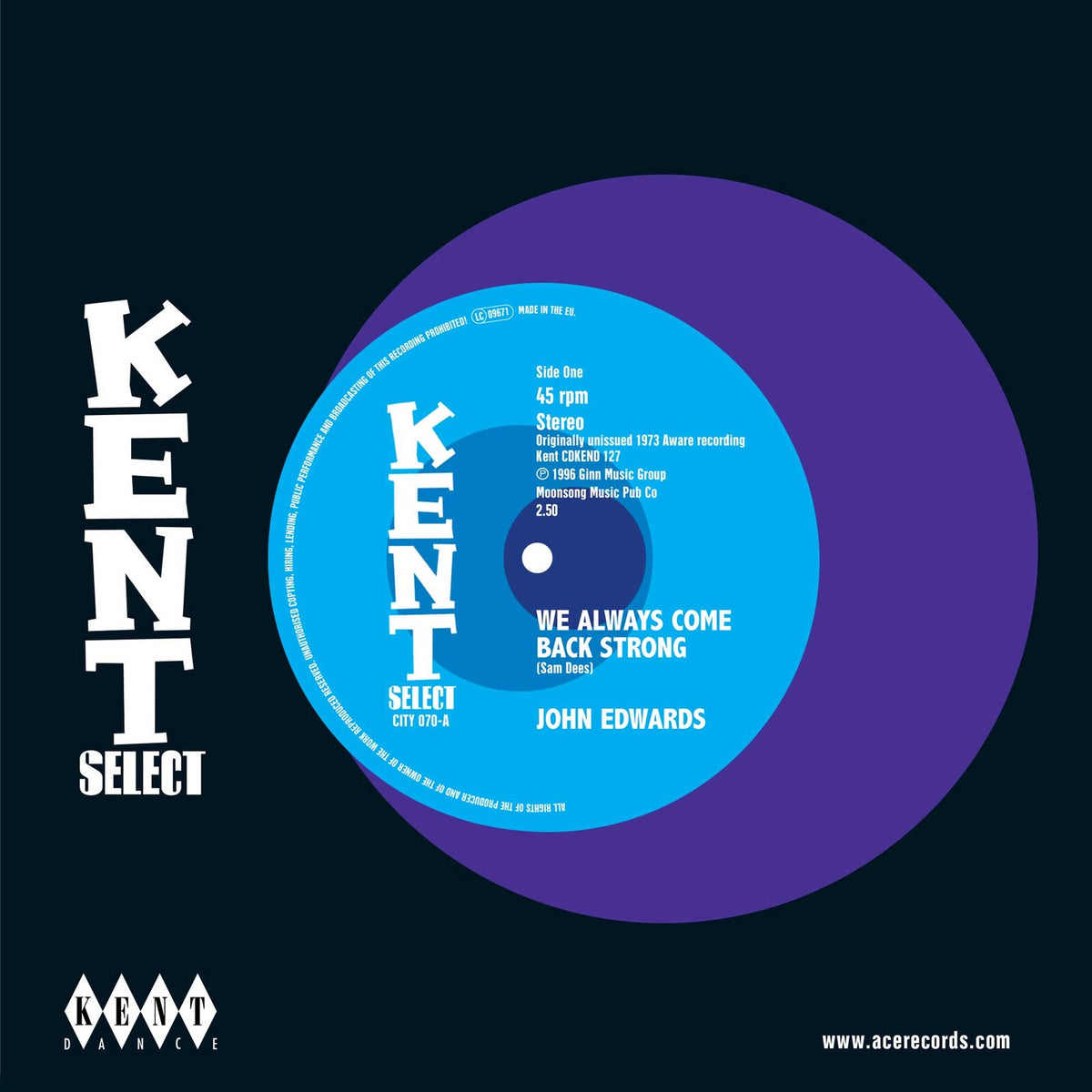 John Edwards - We Always Come Back Strong / Tin Man - CITY070