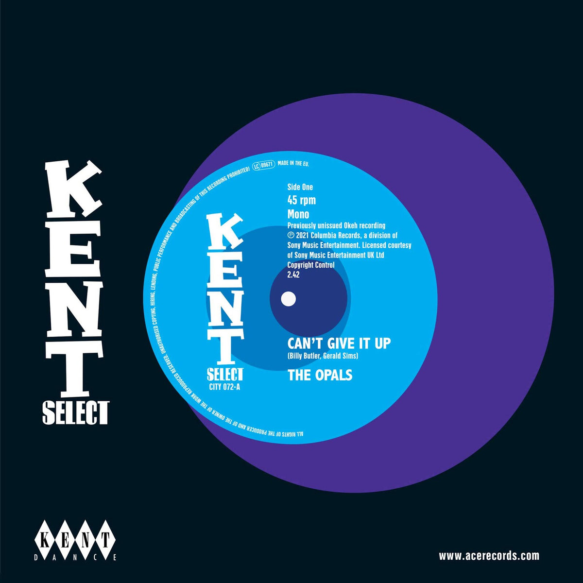 The Opals - Can't Give It Up / End My Suffering - CITY072