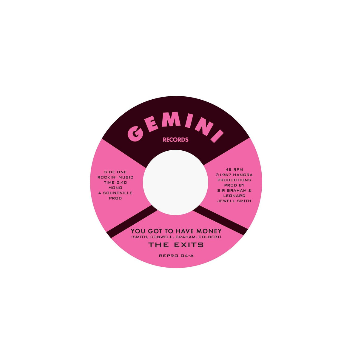 The Exits - You Got To Have Money / Under The Street Lamp - REPRO04