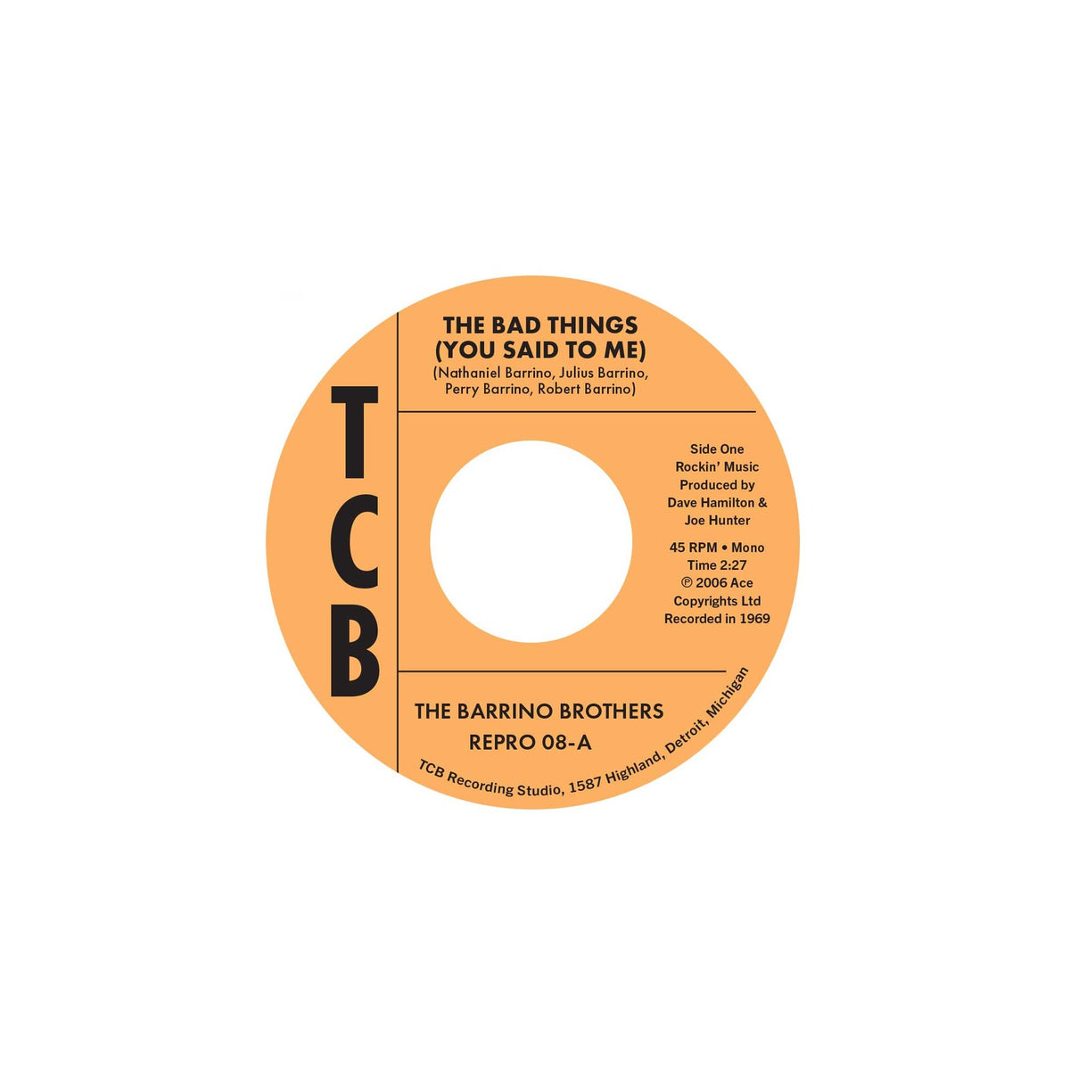 The Barrino Brothers - The Bad Things (You Said To Me) / Just A Mistake - REPRO08