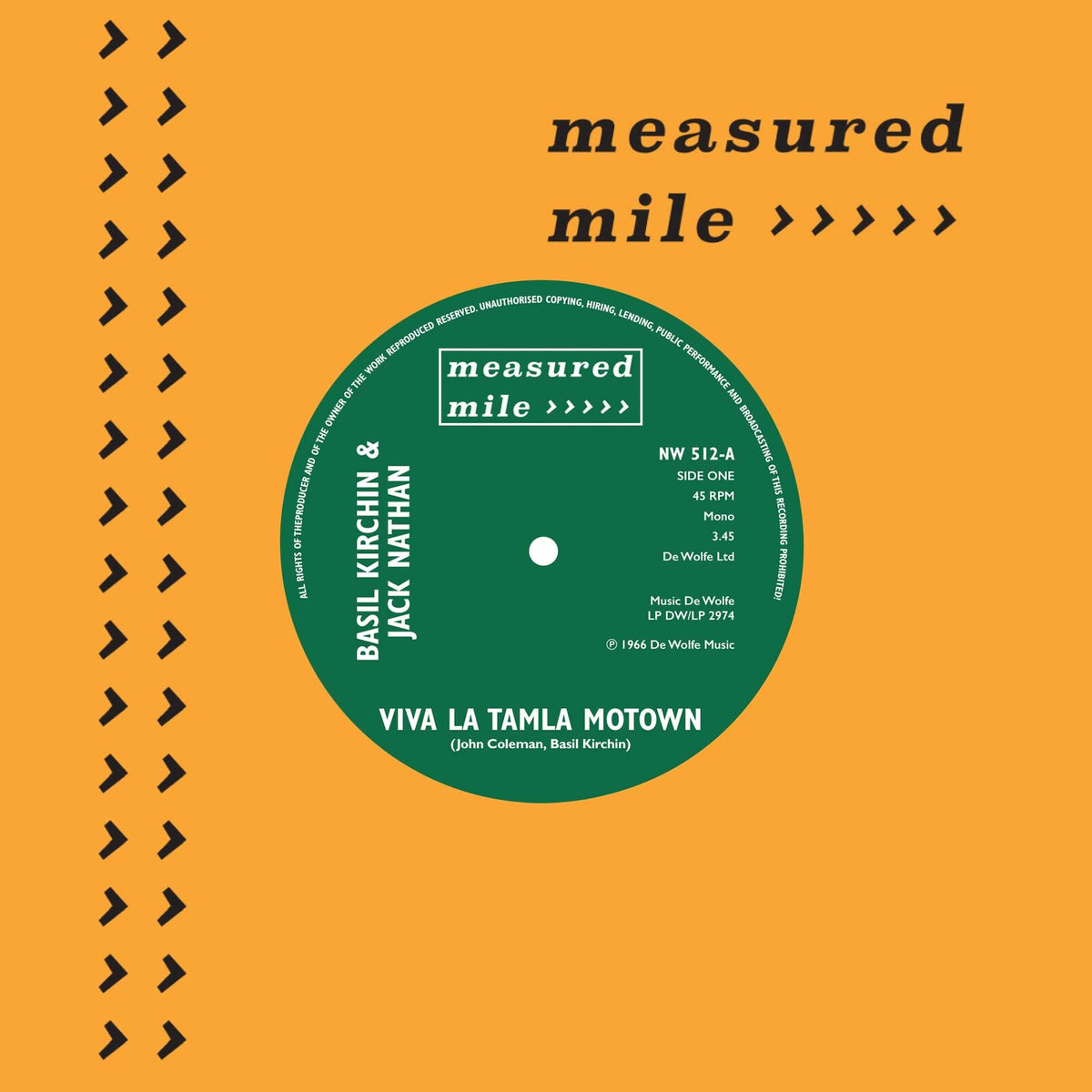 Basil Kirchin & Jack Nathan / Alan Parker & William Parrish - Viva La Tamla Motown / Main Chance - NW512