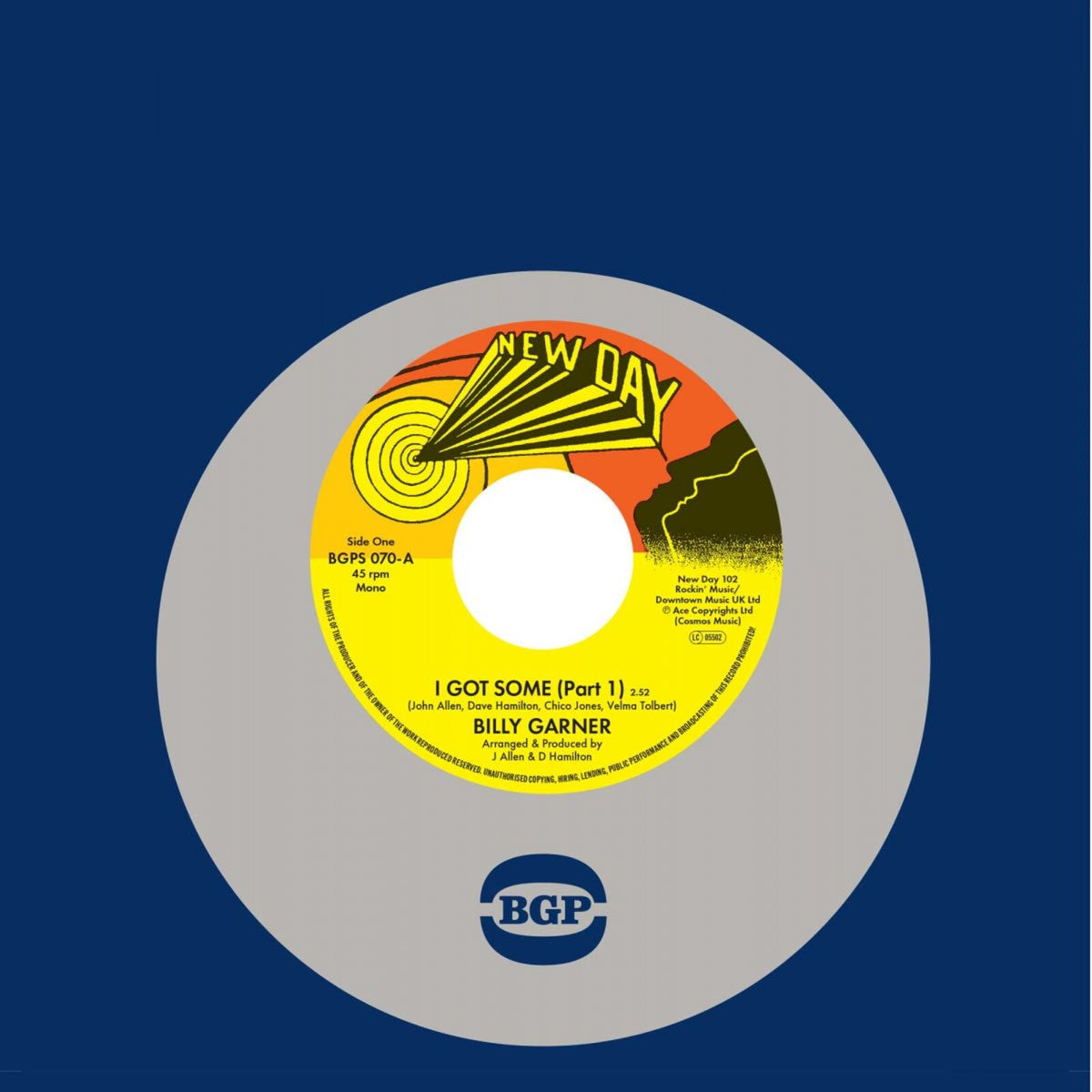 Billy Garner - I Got Some (Part 1) / I Got Some (Part 2) - BGPS070