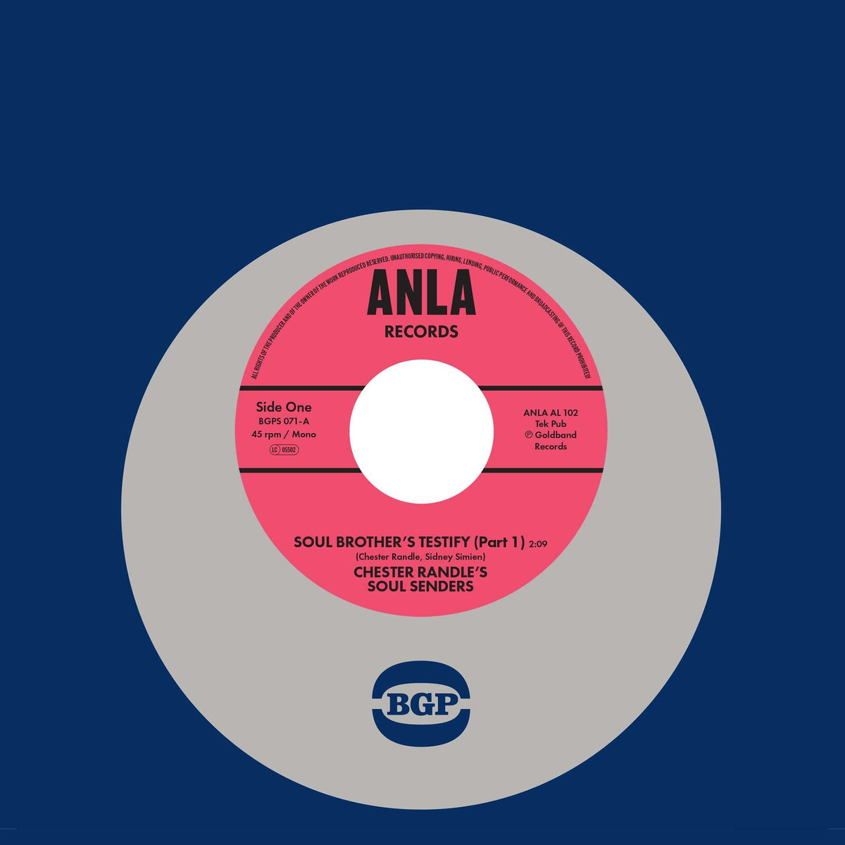Chester Randle's Soul Senders - Soul Brothers Testify (Part 1) / Soul Brothers Testify (Part 2) - BGPS071