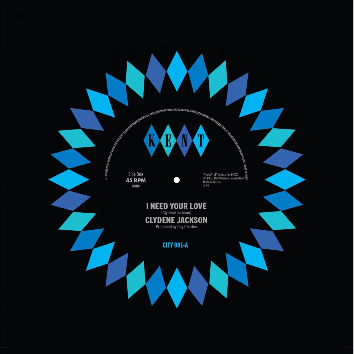 Clydene Jackson - I Need Your Love / We're In Love - CITY091