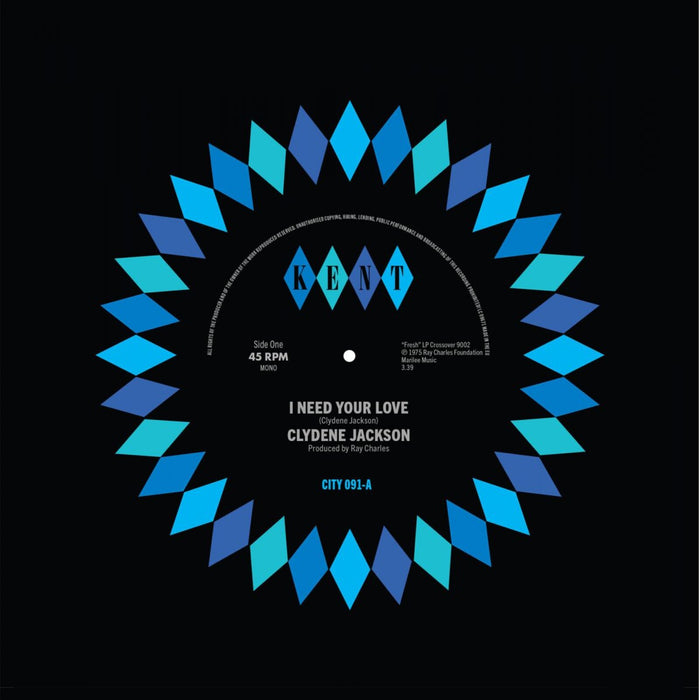 Clydene Jackson - I Need Your Love / We're In Love - CITY091